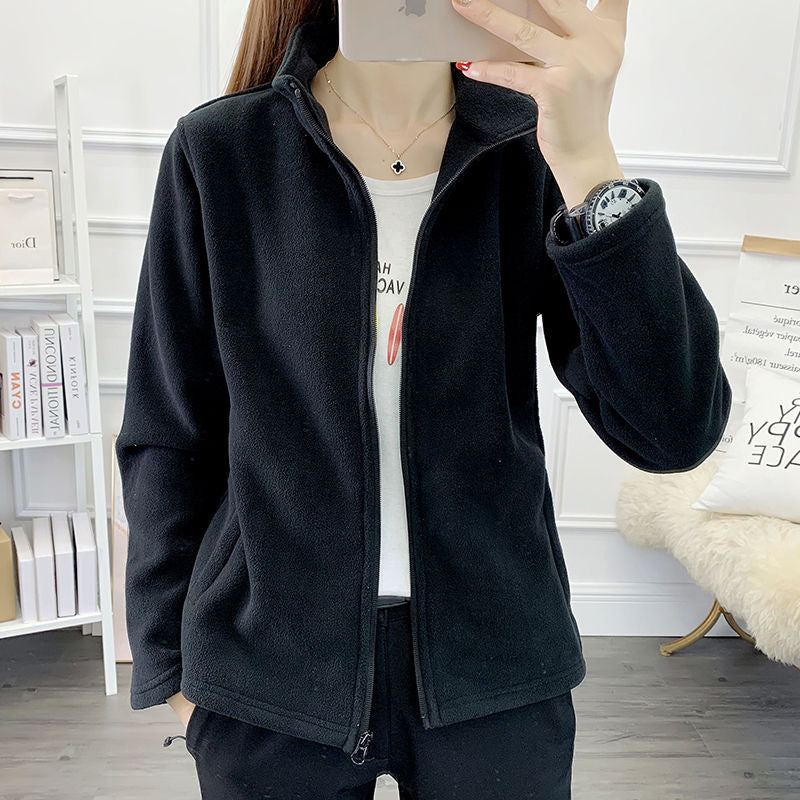 Polar Fleece Jacket Women's Double-sided Thickened Sweater