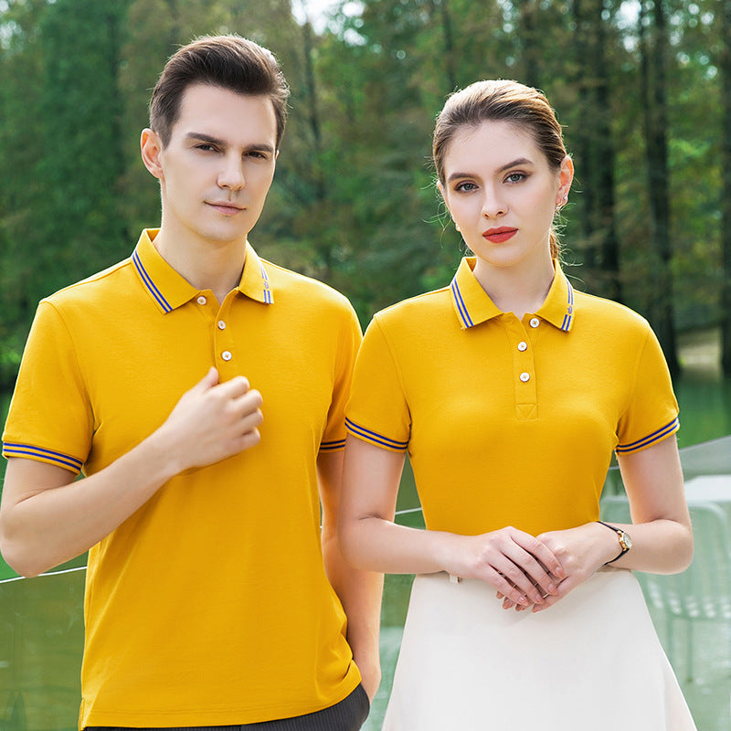 Polo Shirt Summer Long-staple Cotton Overalls