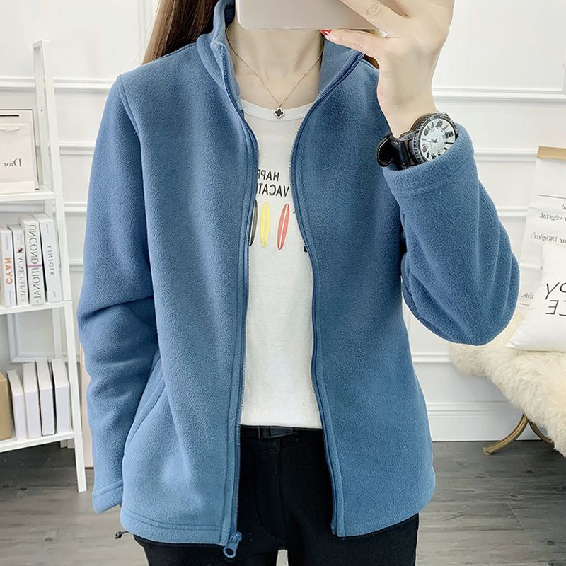 Polar Fleece Jacket Women's Double-sided Thickened Sweater