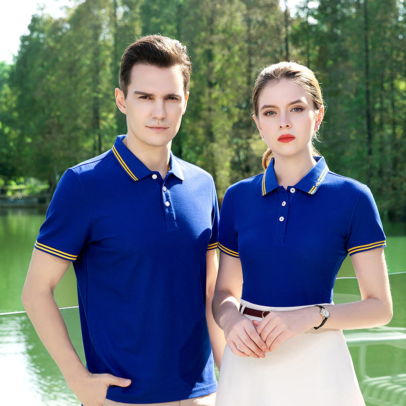 Polo Shirt Summer Long-staple Cotton Overalls