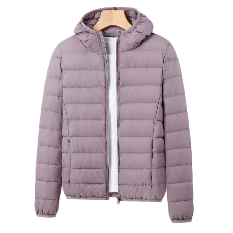 White Duck Down Lightweight Down Coat Women