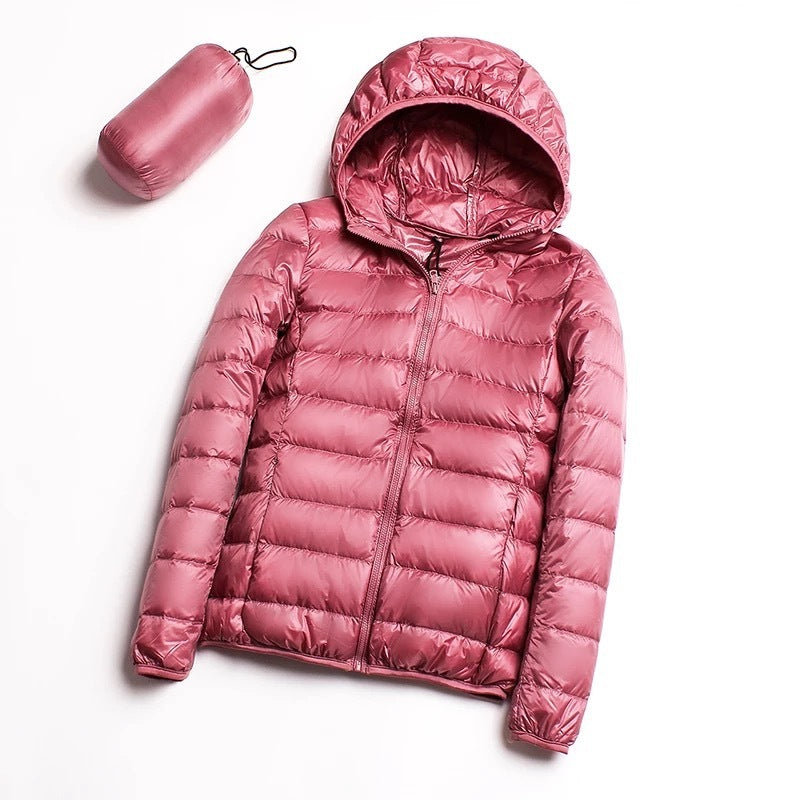 White Duck Down Lightweight Down Coat Women