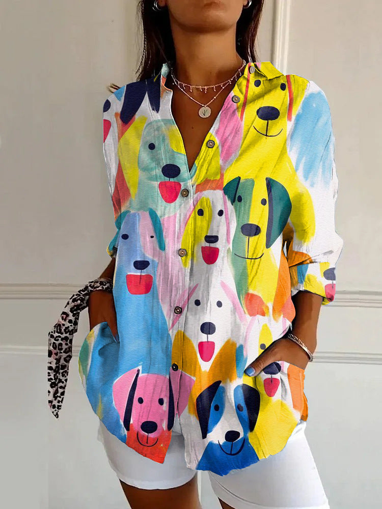Summer European And American Half Sleeve Shirt Printed 3D Shirt