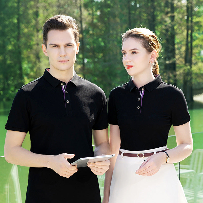 Polo Shirt Summer Long-staple Cotton Overalls