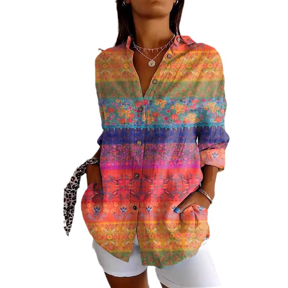 Summer European And American Half Sleeve Shirt Printed 3D Shirt