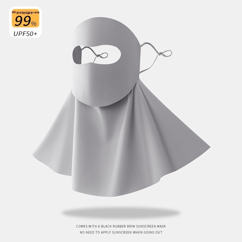 Summer Ice Silk Seamless Mask Riding Sunshade Face Mask Neck Protection Facekini