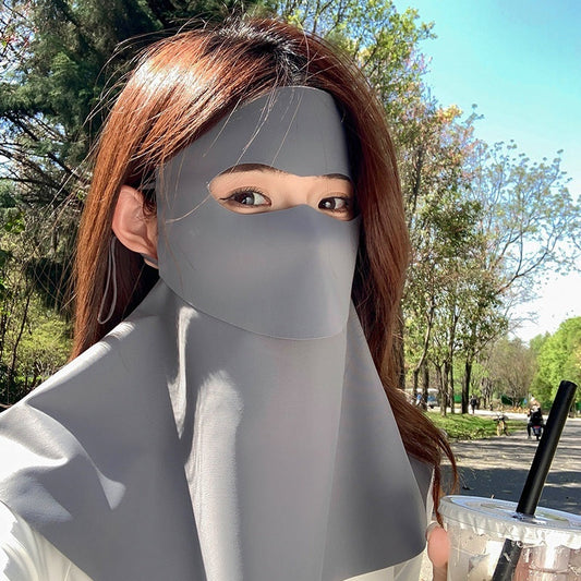Summer Ice Silk Seamless Mask Riding Sunshade Face Mask Neck Protection Facekini