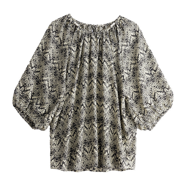 Women's Loose Slimming 34 Sleeves Shirt