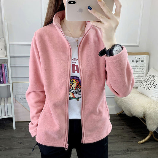 Polar Fleece Jacket Women's Double-sided Thickened Sweater