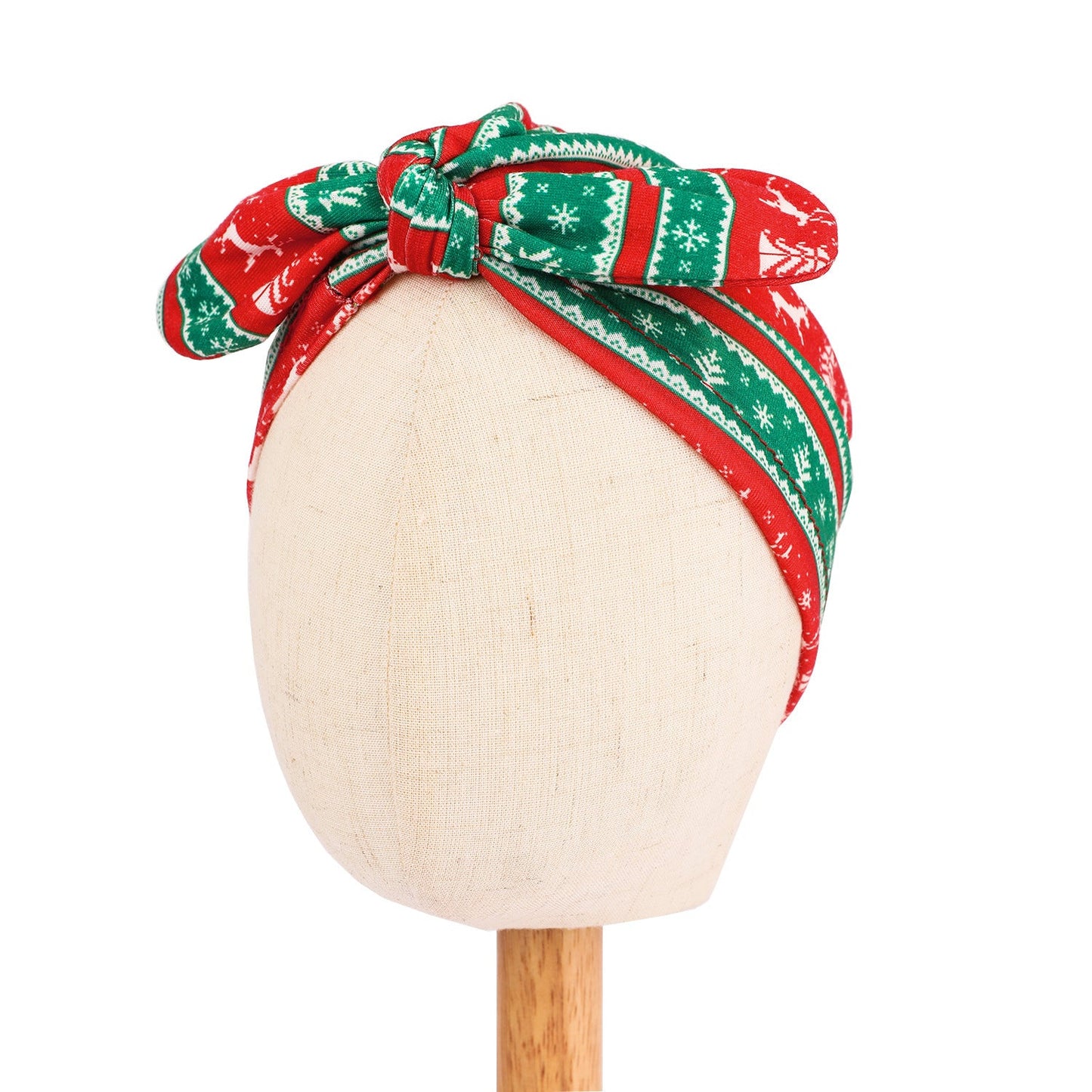 Christmas Style Children's Hat Bow Headscarf