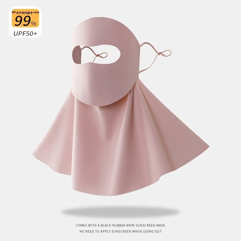 Summer Ice Silk Seamless Mask Riding Sunshade Face Mask Neck Protection Facekini