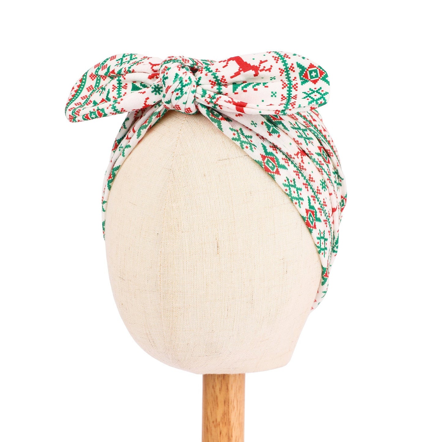 Christmas Style Children's Hat Bow Headscarf