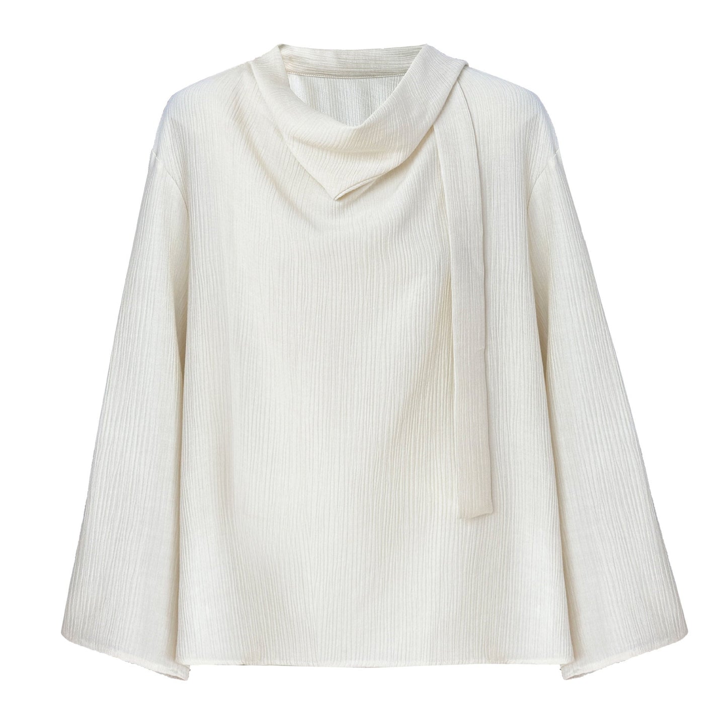 Retro Elegant Ribbon Texture Shirt For Women