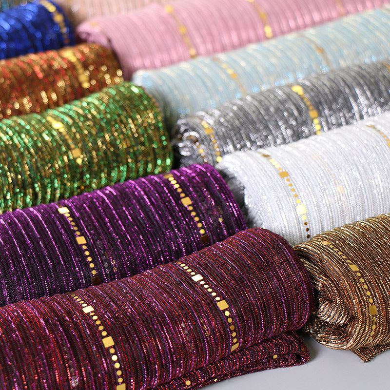 New Women's Lamp Wick Silk Sequined Scarf