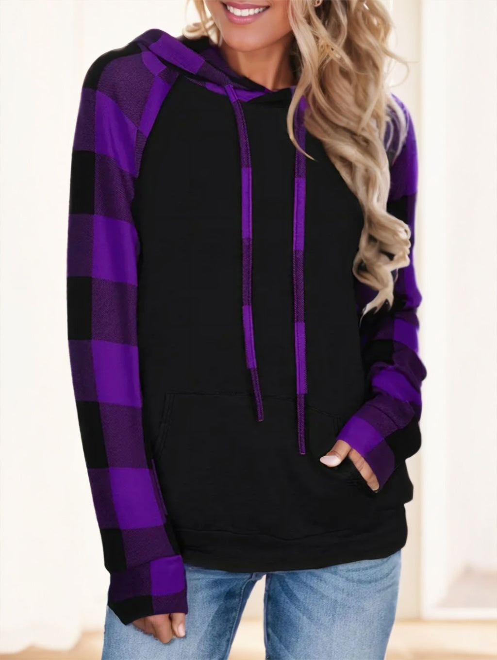 Ladies' Striped Long-sleeved Top